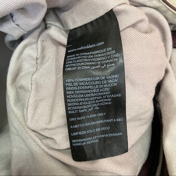 Calvin Klein burgundy bag - Picture 10 of 11